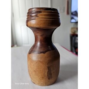 Wood Vase Handmade Decorative Accent Vase Rustic Home Decor Display